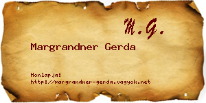 Margrandner Gerda névjegykártya